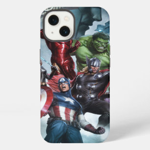 Avengers Versus Loki Drawing iPhone 13 Case