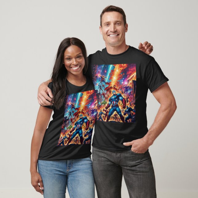 Avengers vs. Cyborgs Industrial Showdown T-Shirt (Unisexe)