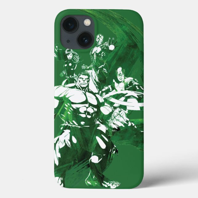 Avengers Watercolor Graphic Case-Mate iPhone Case (Back)