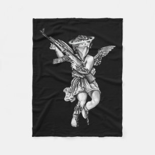 Avenging Angel Sinner Chicano Tattoo  Fleece Blanket