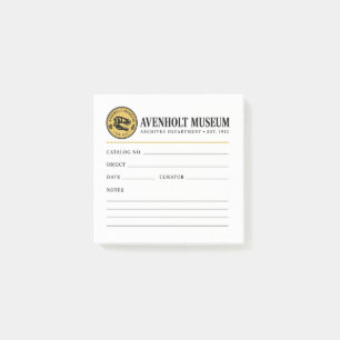 Avenholt Museum Archives Post-it Notes