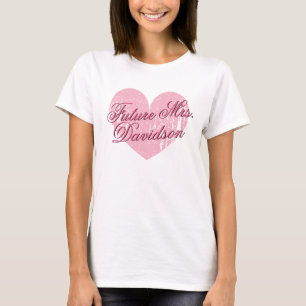 Avenir à coeur mignon Mme t-shirt pour la fête d'e