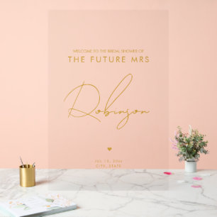 AVENIR MINIMUM MRS Fête des mariées Welcome Gold