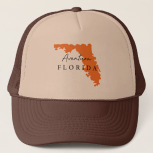 Aventura Florida Gift Clothing USA State Town Cap