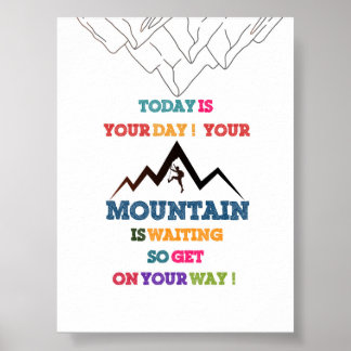Aventure Await - Poster pour enfants motivationnel