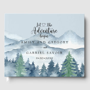 Aventure commence Rustic Forest Mariage Livre d'in