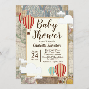 Aventure de cru de carte chaud de ballon à air et