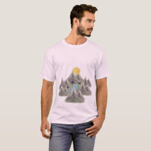 Aventure de Montagne – T-Shirt Nature à l'Aquarell