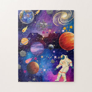 Aventure Galactique Puzzle Spatial pour Enfants –