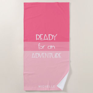 Aventure Ombre rose   Serviette de plage Monogram