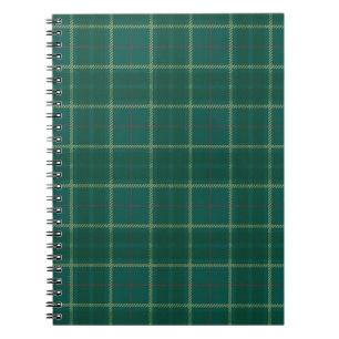 Aventurine Green Plaid Planner Notebook