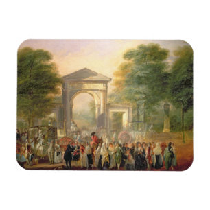 Avenue before the Botanical Gardens in Madrid, 178 Magnet
