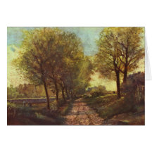 Avenue d'Alfred Sisley des arbres
