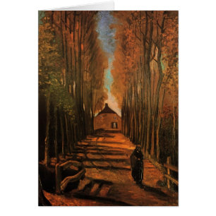 Avenue des peupliers à l'automne par Vincent van G