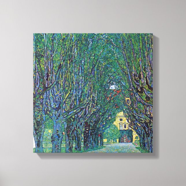 Avenue In Schloss Kammer Park by Gustav Klimt Canvas Print (Front)