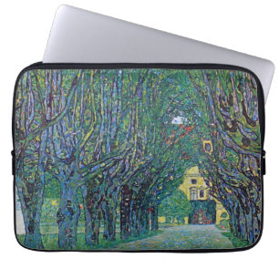 Avenue In Schloss Kammer Park by Gustav Klimt Laptop Sleeve