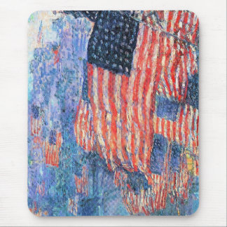 Avenue in the Rain by Frederick Childe Hassam Mouse Pad