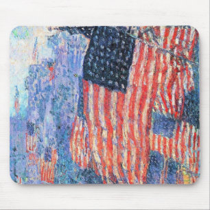 Avenue in the Rain by Frederick Childe Hassam Mouse Pad