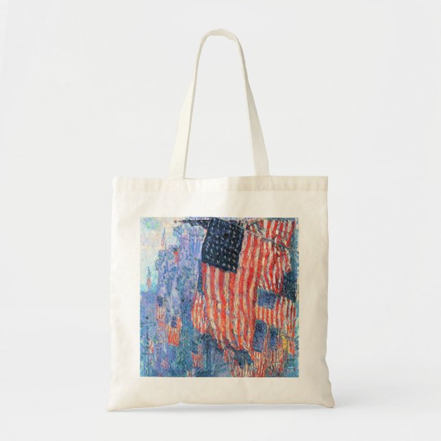 Avenue in the Rain by Frederick Childe Hassam Tote Bag (Front)