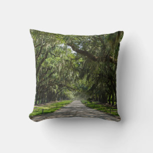 Avenue Of Oaks Throw Pillow