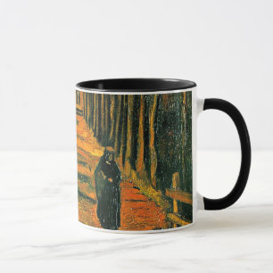 Avenue of Poplars at Sunset Mug