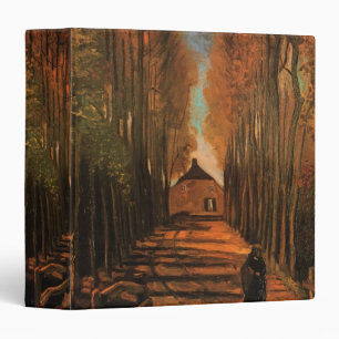 Avenue of Poplars in Autumn by Vincent van Gogh Binder
