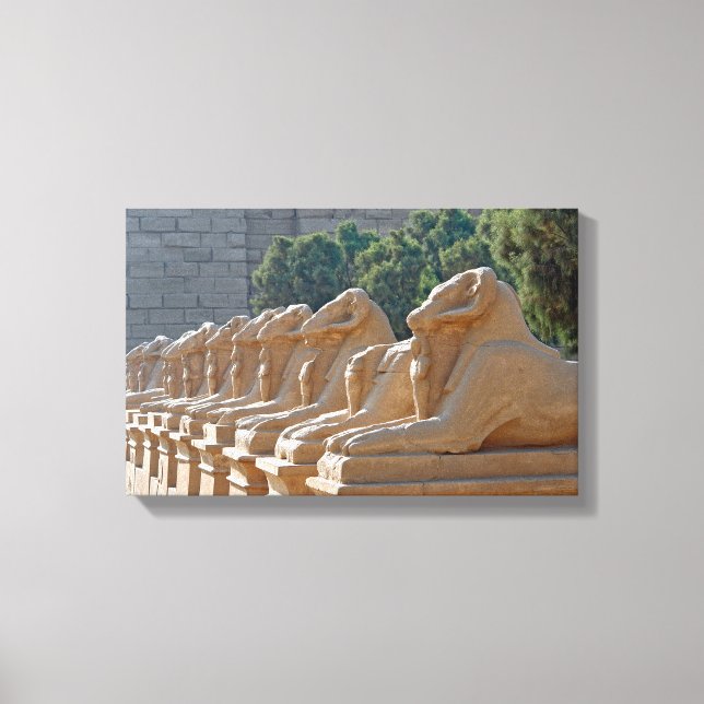 Avenue of Sphinxes in Karnak Temple - Egypt Canvas Print (Front)