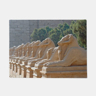 Avenue of Sphinxes in Karnak Temple - Egypt Doormat