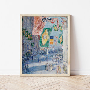 Avenue of the Allies   Childe Hassam Poster