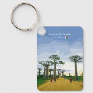 Avenue of the Baobabs, Madagascar - Landsc Classic Keychain