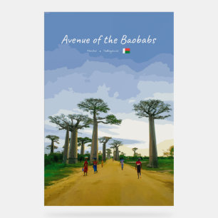 Avenue of the Baobabs, Madagascar - Landscape Acrylic Sign