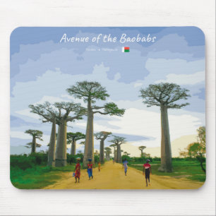 Avenue of the Baobabs, Madagascar - Landscape Mouse Pad
