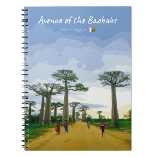 Avenue of the Baobabs, Madagascar - Landscape Notebook