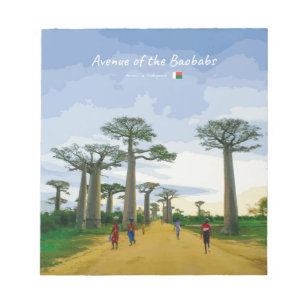 Avenue of the Baobabs, Madagascar - Landscape Notepad