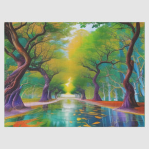 Avenue of Trees autumn leaves  Tissue Paper