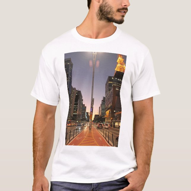 Avenue Paulista - São Paulo T-Shirt (Front)