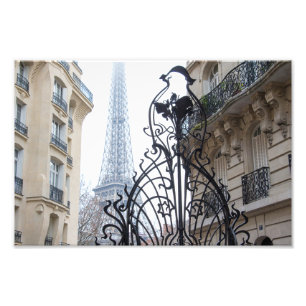 Avenue Rapp Art Nouveau Eiffel Tower View Photo Print