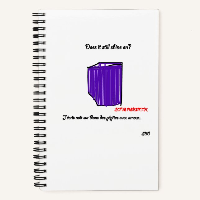 Average spiral notebook - LBC diamond pattern (Front)