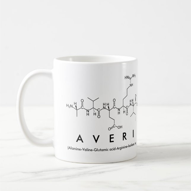 Averi peptide name mug (Left)