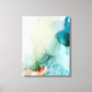 Aversion - Blue Watercolor Canvas Print
