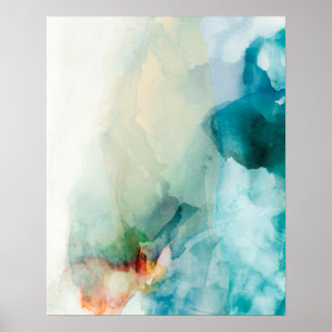 Aversion - Blue Watercolor Poster