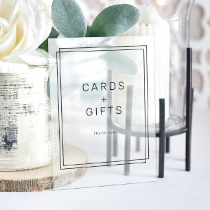 AVERT minimaliste moderne Cartes et Cadeaux Mariag