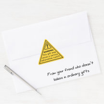 Avertissement : Adrenaline Rush Funny Sticker Jaun