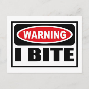 Avertissement Carte postale BITE