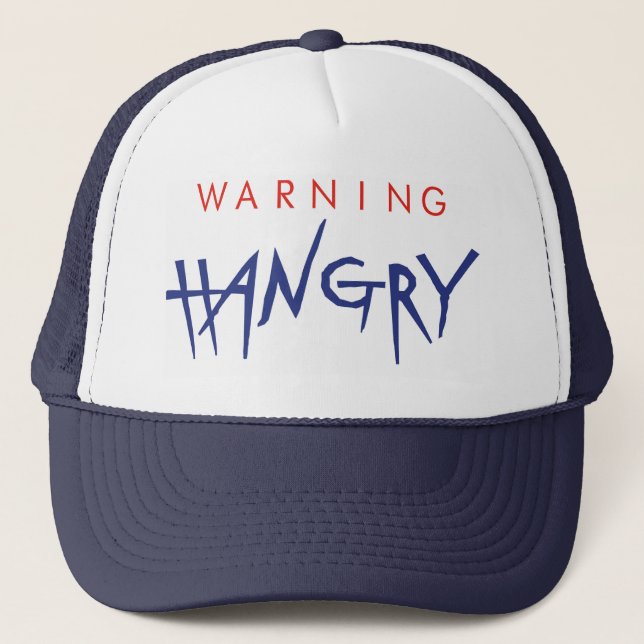 Avertissement Casquette de camion Hangry (Devant)