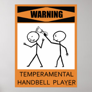 Avertissement Poster du lecteur de sonnette tempor