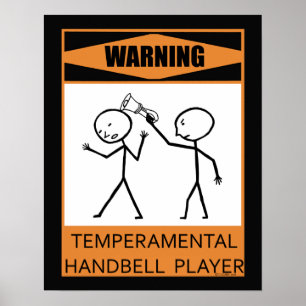Avertissement Poster du lecteur de sonnette tempor