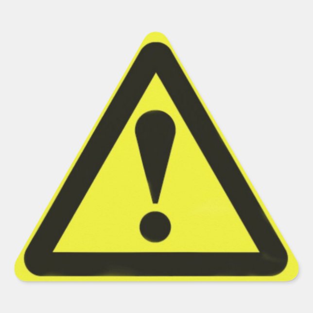 Avertissement, Sticker d'avertissement (Devant)