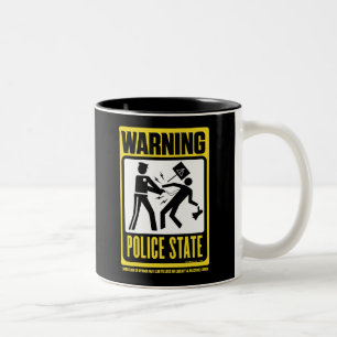 Avertissement : Tasse d'état policier