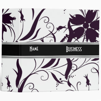 Avery Binder Black & White Style Floral 2